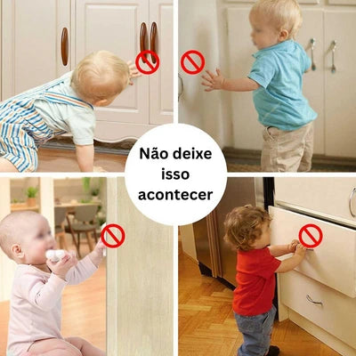 Trava Magnética de Segurança Infantil para Armários e Gavetas