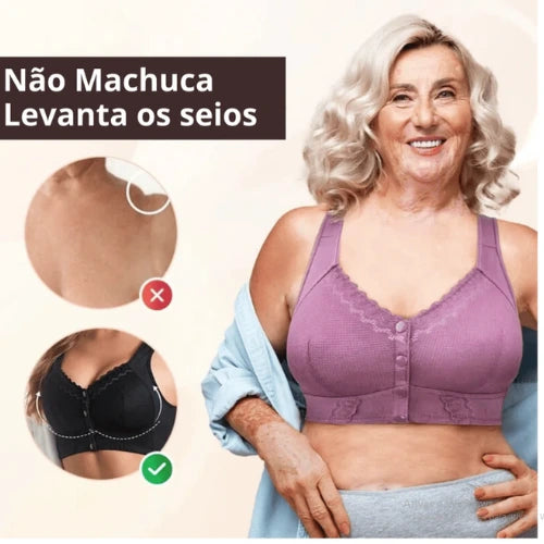 Sutiã Respirável com Fecho Frontal | Pacote com 2 + Envio Grátis