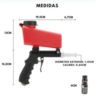 Pistola de jato de areia - TurboJato Pro