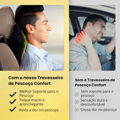 Travesseiro de Pescoço Confort - Conforto Para Cada Quilômetro