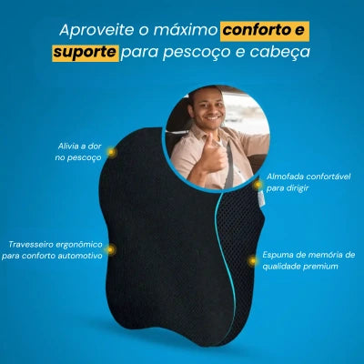 Travesseiro de Pescoço Confort - Conforto Para Cada Quilômetro