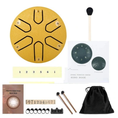 Tambor Relaxante de Paz  - HarmoniDrum / Com Baquetas + Brindes