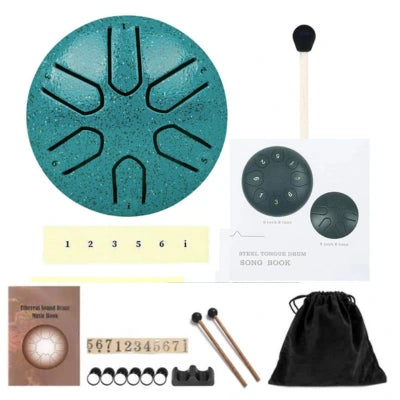 Tambor Relaxante de Paz  - HarmoniDrum / Com Baquetas + Brindes