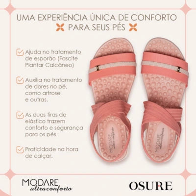 Kit 3 Sandálias Modare - para Esporão e Fascite Plantar (Oferta Especial)