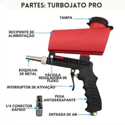 Pistola de jato de areia - TurboJato Pro