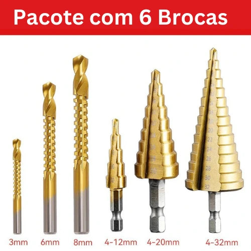 Conjunto de Brocas Titanium - Drill Force Original