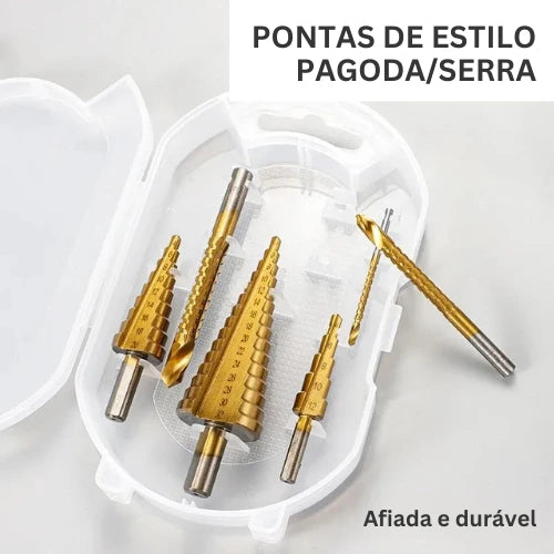 Conjunto de Brocas Titanium - Drill Force Original