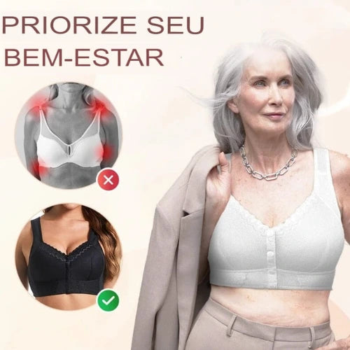 Sutiã Respirável com Fecho Frontal | Pacote com 2 + Envio Grátis