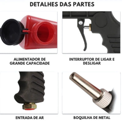 Pistola de jato de areia - TurboJato Pro