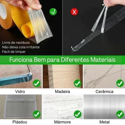 Fita de Malha Dupla Face e Antiderrapante - Elmer's Original
