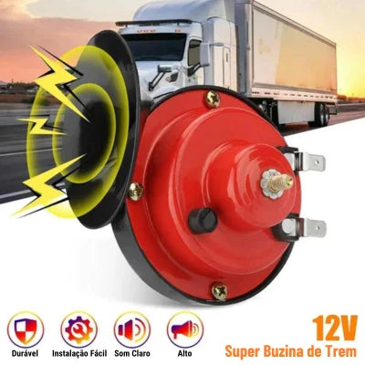 Buzina de Trem para Veículos Original - À Prova D'água