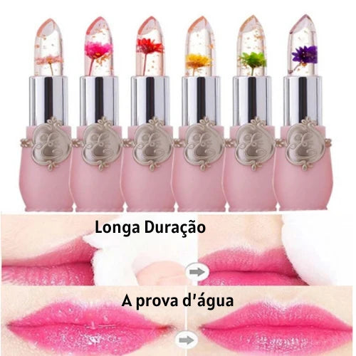 Batom Hidratante Revitalizador - Jelly Flowers (Kit Completo)