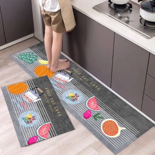 Tapete Antiderrapante para Cozinha - à prova de água, óleo e manchas!