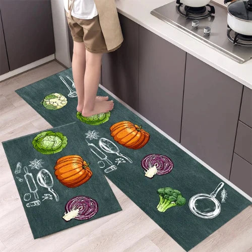 Tapete Antiderrapante para Cozinha - à prova de água, óleo e manchas!