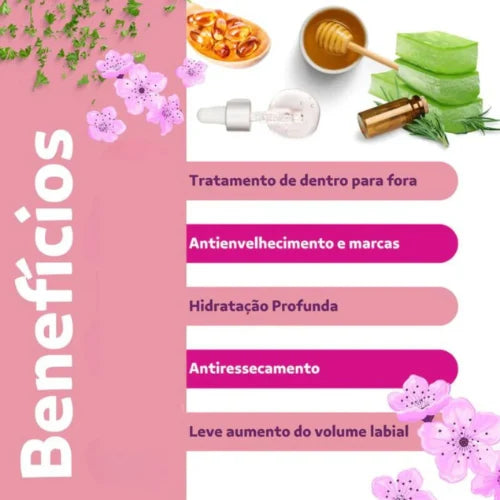 Batom Hidratante Revitalizador - Jelly Flowers (Kit Completo)