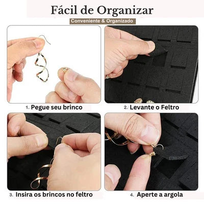 Expositor Organizador de Brincos e Joias - Elegant Angeles