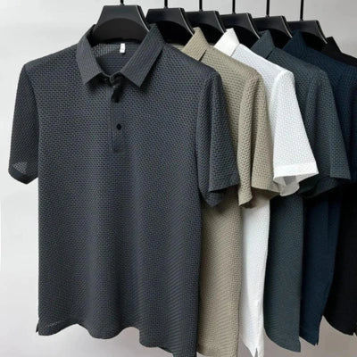 Camisa Polo em Malha Seda Gelo Soft Alto Padrão - Qualidade e Conforto!